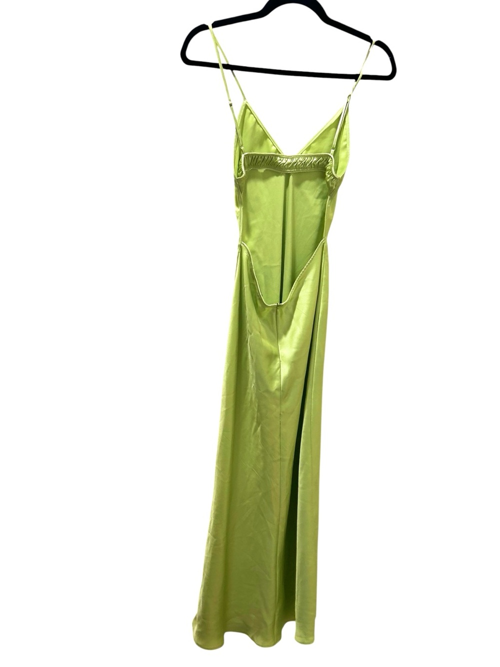 ZARA Satin Strappy Open Back Slip Maxi Dress - Picture 8 of 9